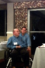John Munzenmier and Jim Derr conduct a discussion on change entitled, “Who Moved My Cheese?”  October, 2001