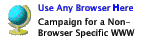 Any browser welcome at this
site
